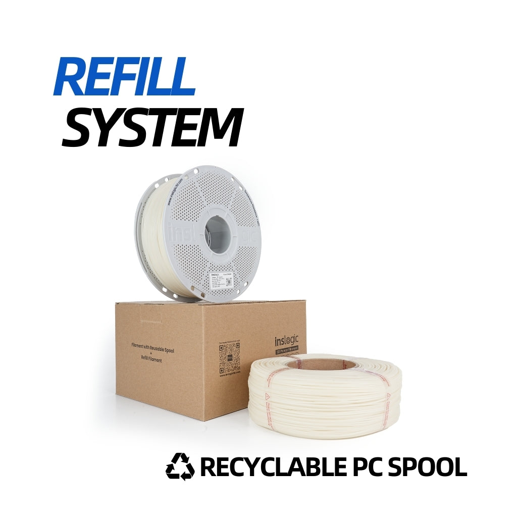 Inslogic Nylon PA Filament spool with Refill