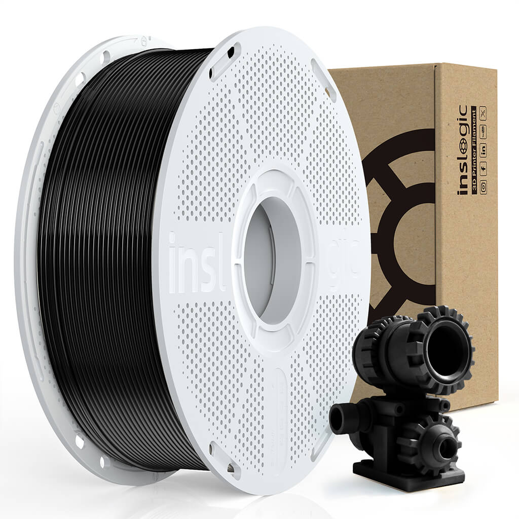 Inslogic PA6-CF Engineering Grade 3D Printing Filament 1.75mm - Black