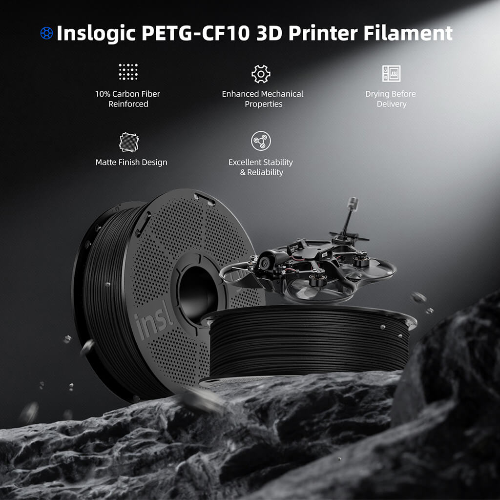 Inslogic PETG-CF10 Filament 1.75mm