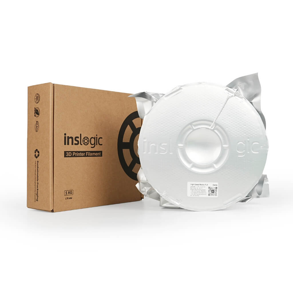 Inslogic High-Speed Marble PLA 3D Printing Filament 1.75mm 1KG Packing