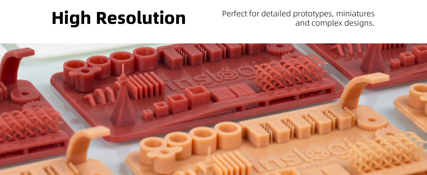 Inslogic High Detail Resin, Professional 3D Printing Materials, High Resolution