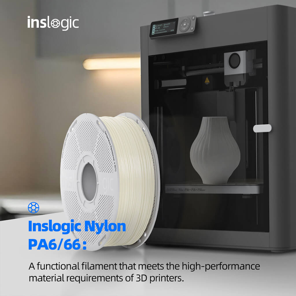 Inslogic Nylon PA Filament spool with Refill functional