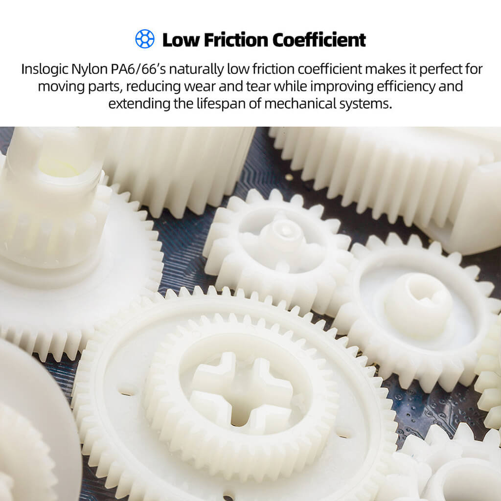 Inslogic Nylon PA Filament spool with Refill lower friction coefficient