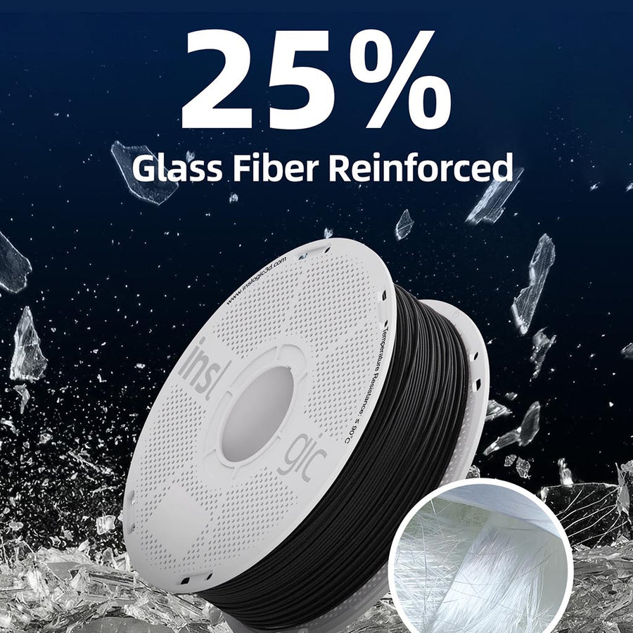 PA6-GF25 Filament - Reinforced with 25% glass fiber - Inslogic 3D