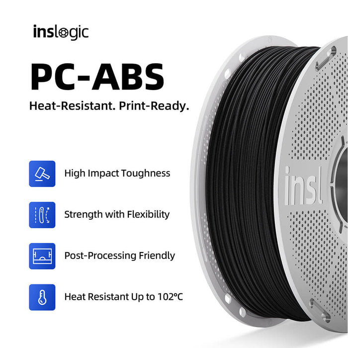 PC-ABS Engineering Filament - 102°C Heat Resistant - Inslogic 3D