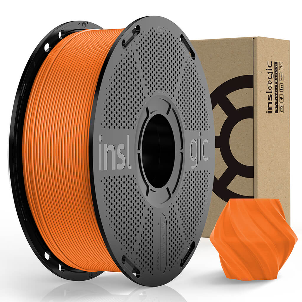 Inslogic PLA Pro 3D Printing Filament 1.75mm 1KG - Orange