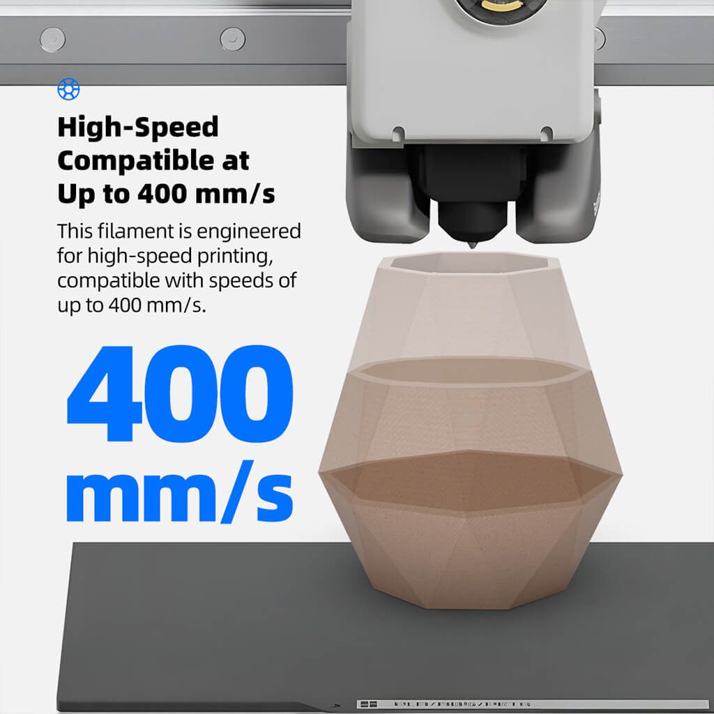 Inslogic WoodFill PLA Filament High-Speed Compatible