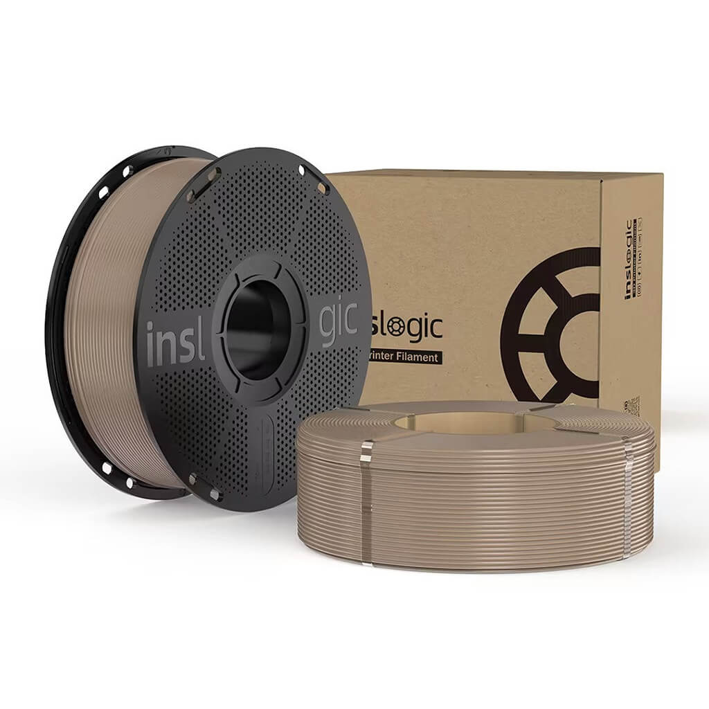 Inslogic WoodFill PLA Filament Natural