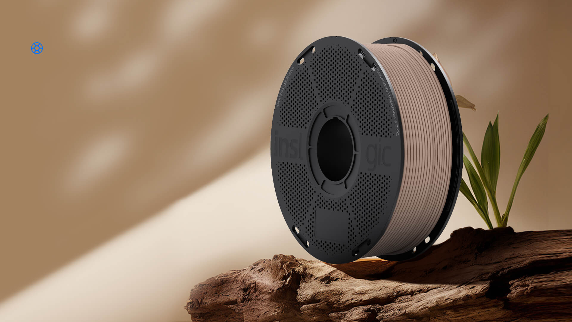 Inslogic WoodFill PLA Filament Pleasant Wood Scent During and After Printing